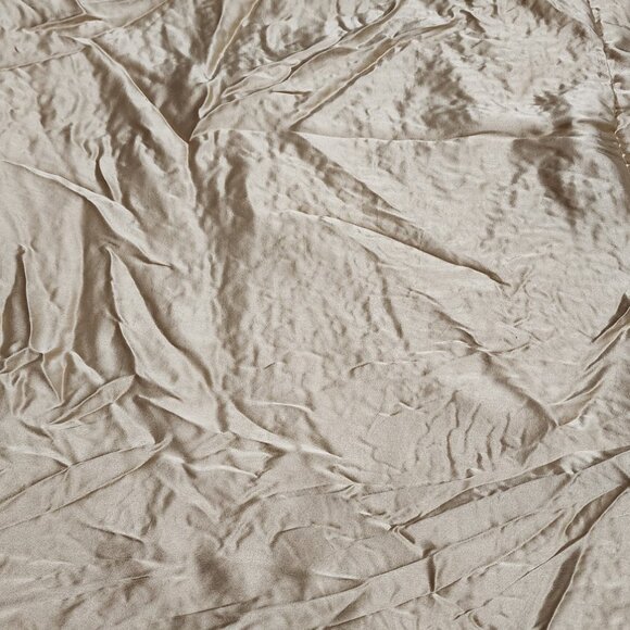 Pair (2) Court of Versailles Silk Pillow Shams 20" x 36" King Size Light Gold - Picture 3 of 6